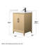 Janna 24" Freestanding Single Bathroom Vanity with Quartz Top-1139626049-1139626052-1139626055