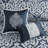 8 Piece Jacquard Comforter Set Navy/Silver