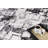 Olliyah Collection Transitional Bone/Black Abstract Area Rug-186267917