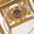 1-Light Square Flush Mount With Clear Glass Shade-772373990