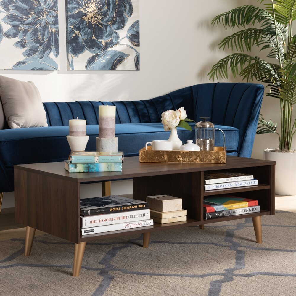 George Oliver Imogen Coffee Table with Storage & Reviews | Wayfair