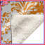 Couvertures orange à motif damassé-130504587