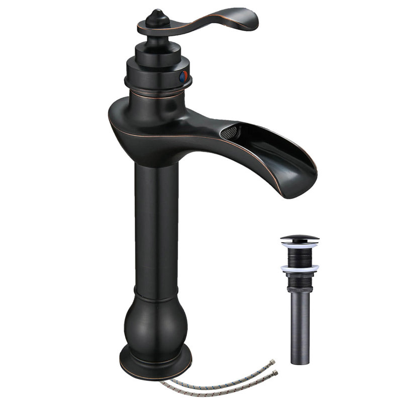 Single-handle Bathroom Faucet with Drain Assembly, Oil Rubbed Bronze