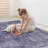 Anthracite Chenille Machine Washable Non-Slip Low-Pile Runner Rug 2'6'' x 10' Anthracite