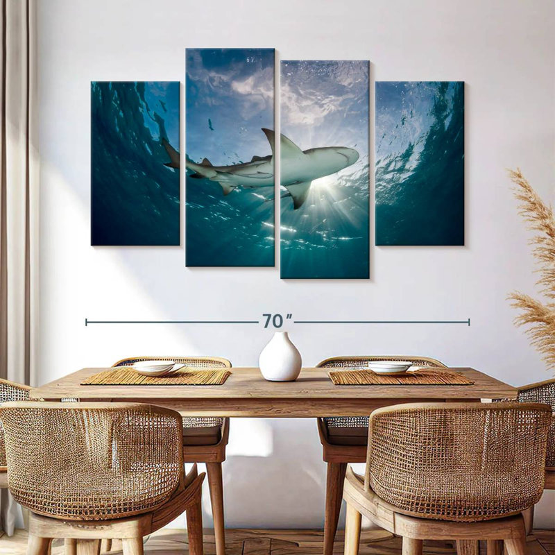 Brampt Lemon Shark In The Water, 42" H x 68" W