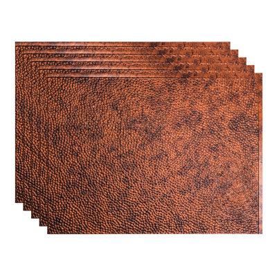 FASÄDE Hammered Decorative Vinyl Backsplash 15 sq ft Kit