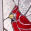 Vitrail de vitrail H 11 "Cardinal