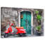 Red Vespa Tuscany - No Frame Print on Canvas-98483971