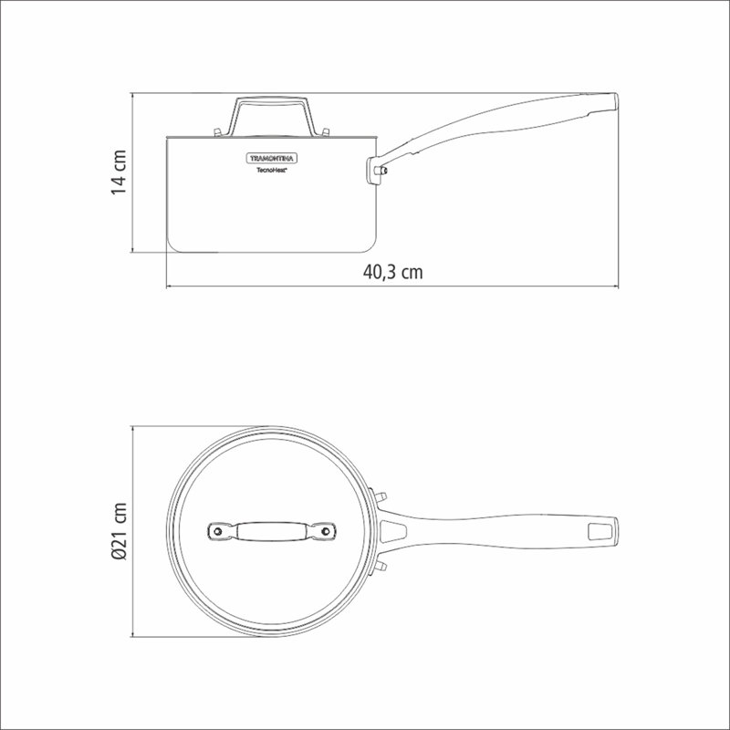 Grano 3-PLY Stainless Steel Saucepan, 20cm