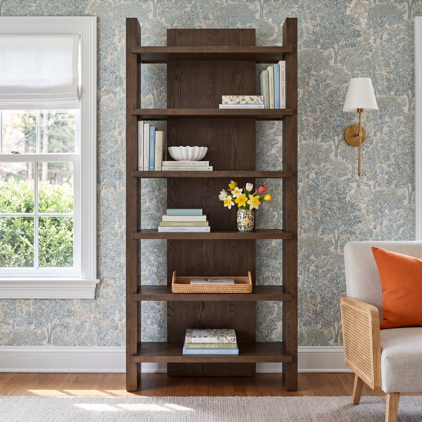 Packer 42" Bookcase, Coffee Brown