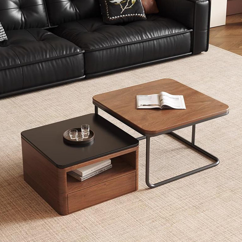 Walnut solid wood end table