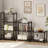 Industrial Bookcase, Metal Small Bookcase, Rustic Etagere Book Shelf Storage Organizer for Living Room-64943083-54095411