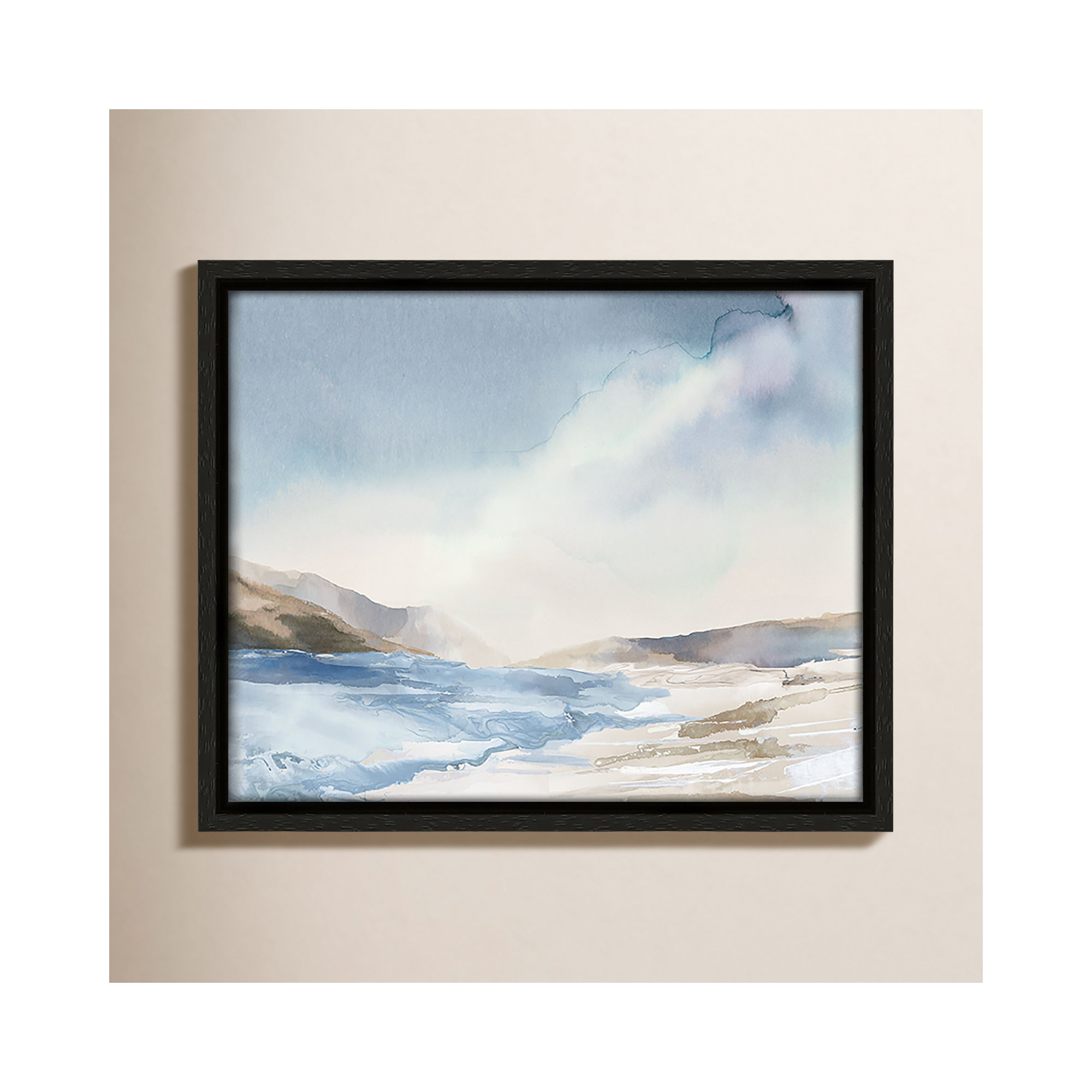 Mystic Shores Print by Mystic Shores, 9.5" H x 11.5" W, Espresso
