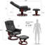 Fauteuil de bureau inclinable en cuir Odey-373757752