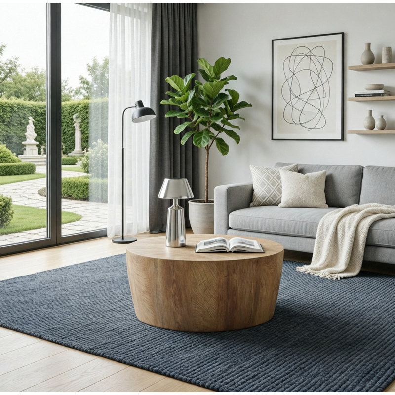 Table basse 29,53 po, 29.53", Bois naturel