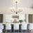 8-light Classic Dimmable Chandelier With Fabric Shades Black Chandelier Classic/traditional Chandelier