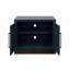 Armoire modulaire à 2 portes Nora, sans assemblage requis, denim bleu et finition whisky-1213957865