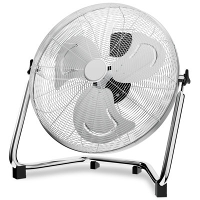 Ventilateur de berceau en métal robuste à 3 vitesses haute vitesse avec inclinaison réglable de 120 degrés pour les garages commerciaux et les serres