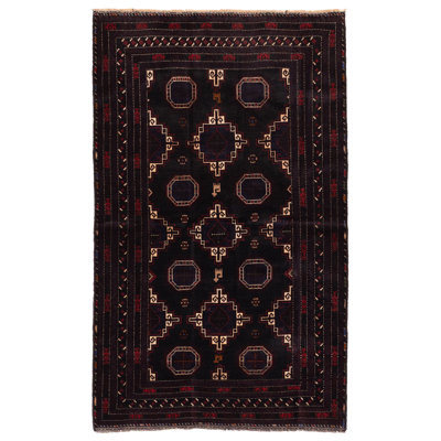 Teimani Black Rug 4'1" x 6'9"