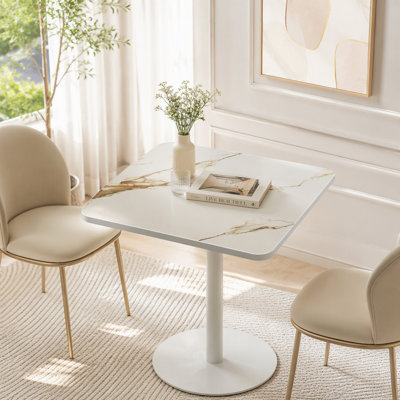 31.5" Square Sintered Stone Dining Table