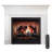 SimpliFire 36-in Inception Firebox with Wescott Mantel & Folio Decorative Front