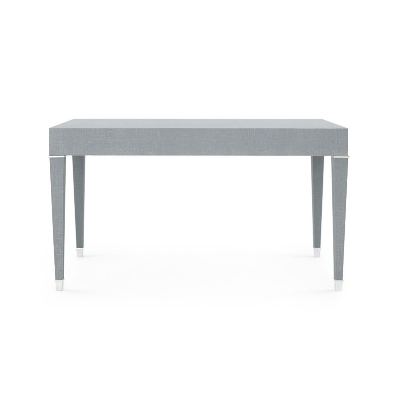 Claudette Writing Desk, Gray/Nickel