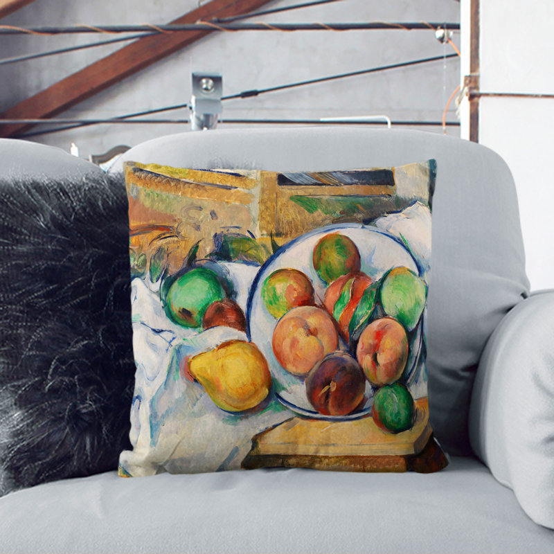 Still Life with Fruit Vol.1 Scatter Cushion, Stone, 40cm H x 40cm W x 15cm D