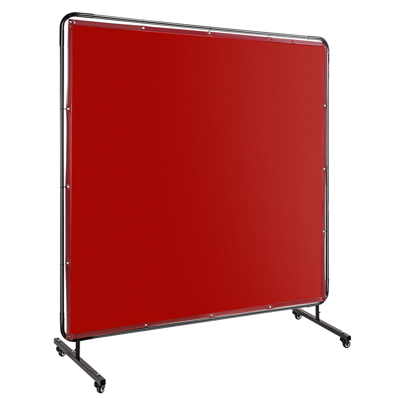 Single Panel Room Divider, 12.5cm H x 18.5cm W, Red
