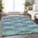 Premium Machine Washable Prisco Teal Rug