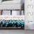 Striped Handmade Tufted Blue Area Rug-204295925