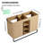 48'' Double Bathroom Vanity Base Only