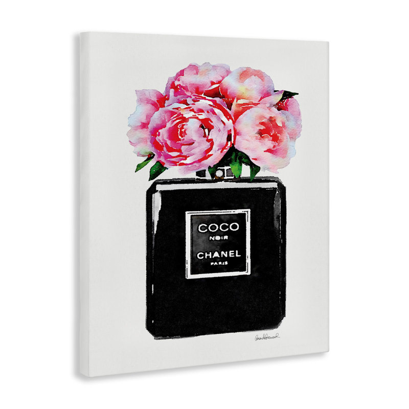 «Perfume Bottle Flower Peony», impression, H 40 po x l 30 po