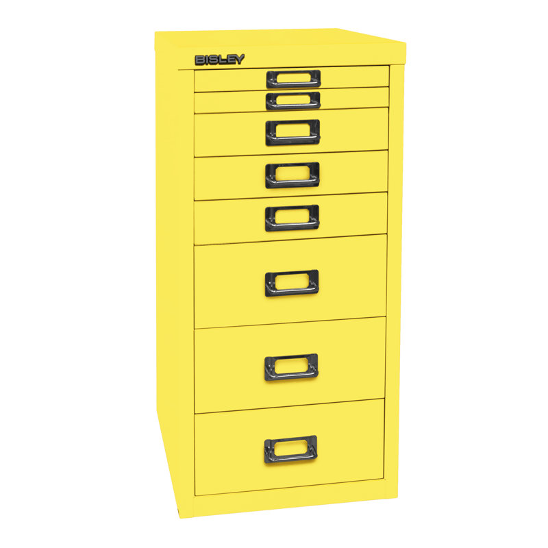 29er 27.9cm Wide 8 -Drawer File Cabinet, Yellow