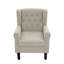 Fauteuil d'appoint à oreilles capitonné avec accoudoirs roulés et coussin rembourré épais Duward-1124697706