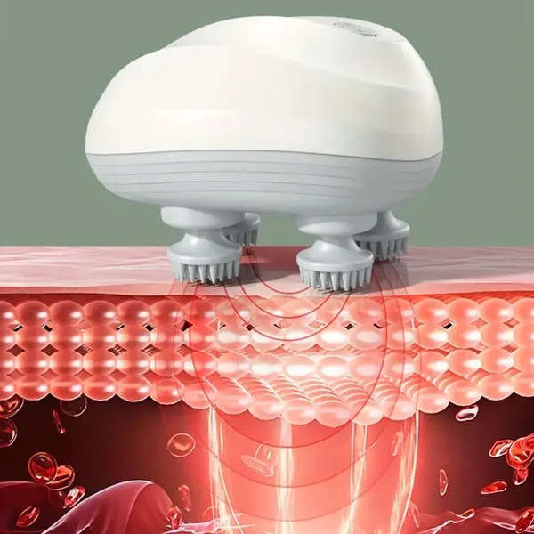 Portable and handheld scalp massager