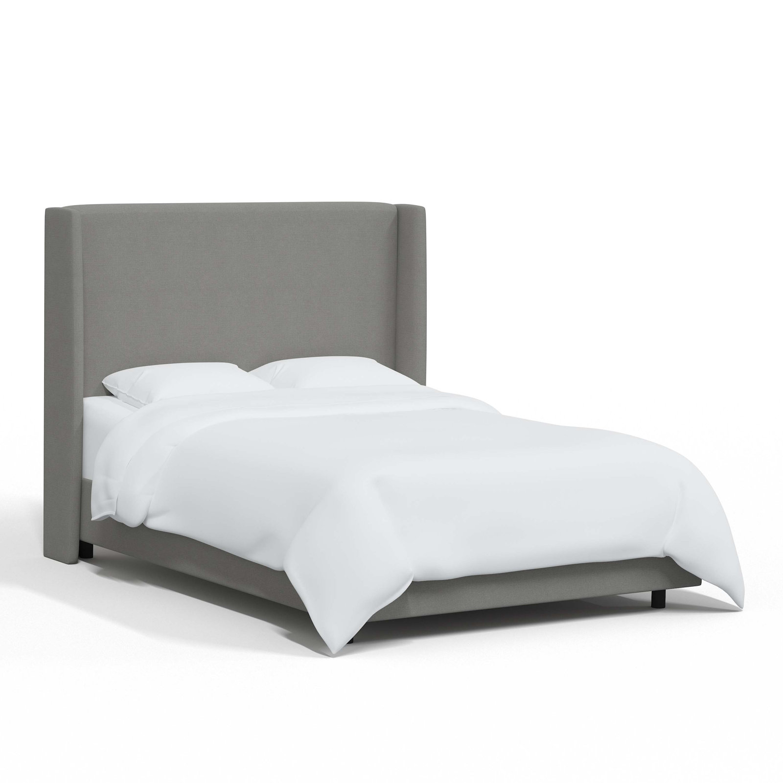Tilly Upholstered Bed, Twin, Classic Grey Linen