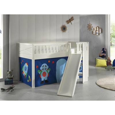 European Single (90 X 200 Cm) Mid Sleepers with Built-in Ladder Included