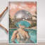 Oliver Gal Swim in Disco Jungle Fashion and Glam - Diamond Dust Framed Shadowbox Art-1053785634-1053785638