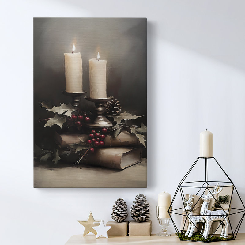 Art des Fêtes de Noël - Toile tendue avec châssis - Série 2-CCXVII, H 12 po x l 8 po