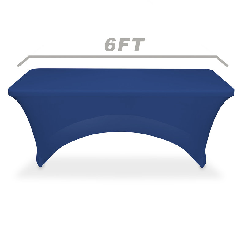  Solid Color Polyester Wedding Tablecloth, Royal Blue, 72" x 30"