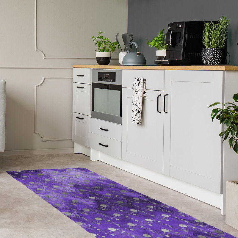 Tapis de zones mauves et de planètes monochromes, Tapis de couloir 2 pi 6 po x 8 pi