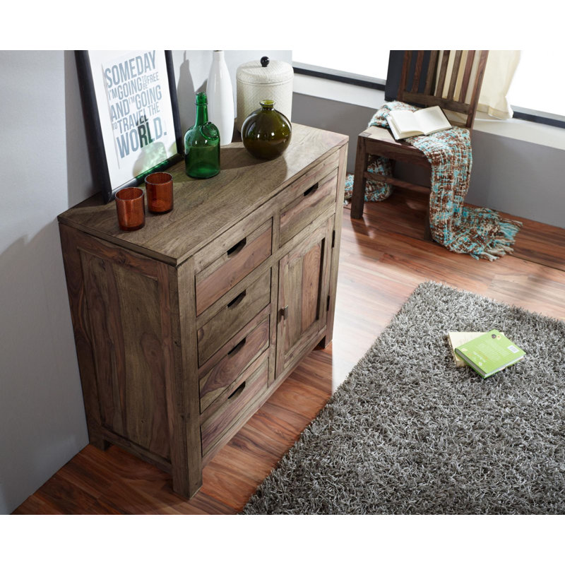 Nature Solid Wood 90cm W 4 - Drawer Chest of Drawers