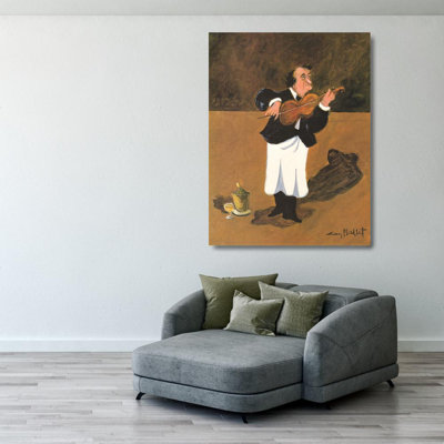 Violoniste avec champagne MCG-B1497