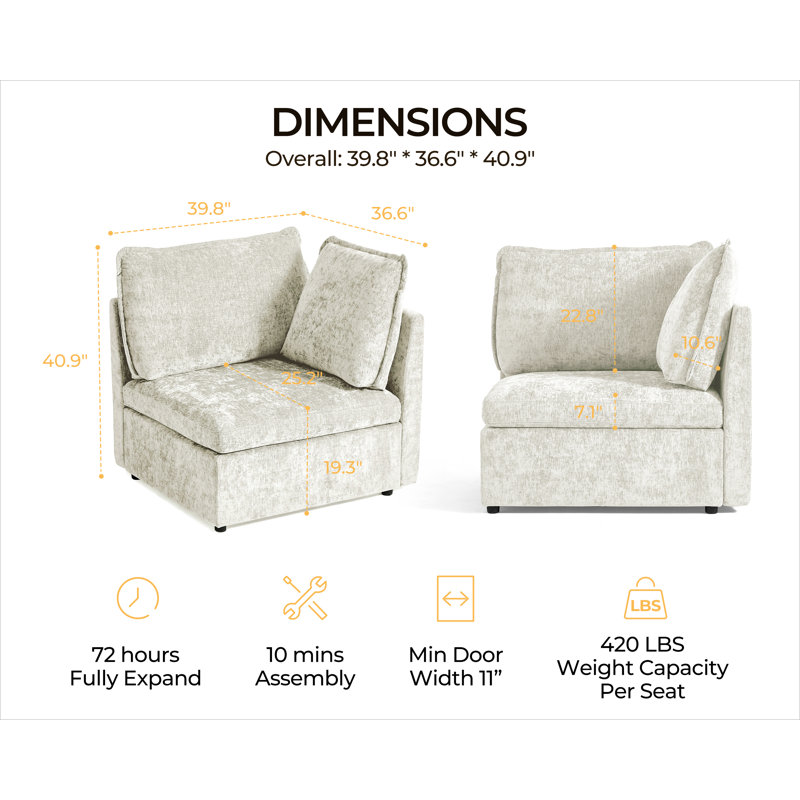 Fauteuil d'angle