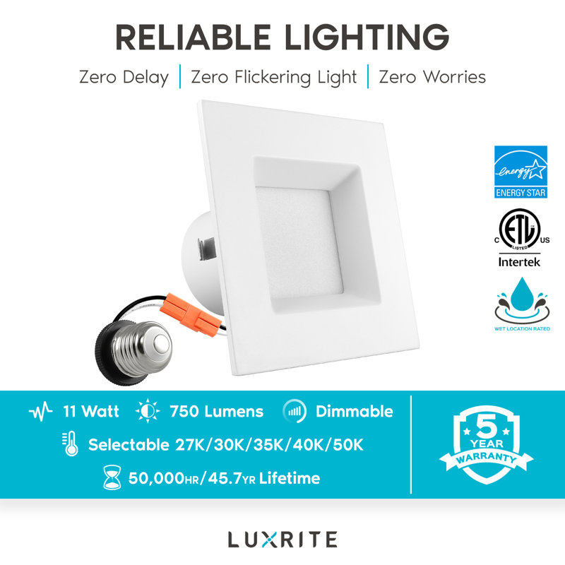 Luminaire encastré à DEL 4 po