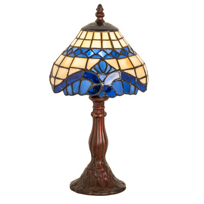 Lampe de table d'art baroque en verre 11,5 po