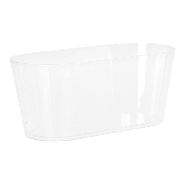 Pot à fleurs en plastique Julissa, Transparent