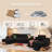 No Assembly Required Compression Packed 3-piece Cloud Modular Upholstered Sectional Sofa With Chaise Lounge Chair-82438248-82421014