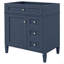 Meuble-lavabo de salle de bain sans lavabo supérieur, armoire de rangement moderne avec 2 tiroirs et un tiroir basculant-238564698-238564674