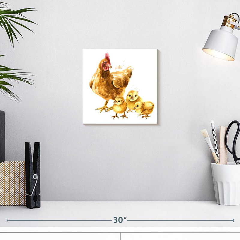Brampt Hen And Chicks, 10" H x 10" W